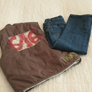 Vest and jean bundle